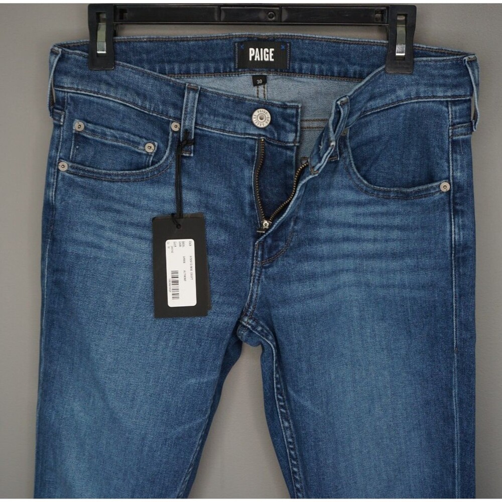 Paige Men's Jeans Croft Stretch Skinny Jeans in Altmont Blue size 30x32 - Picture 12 of 15